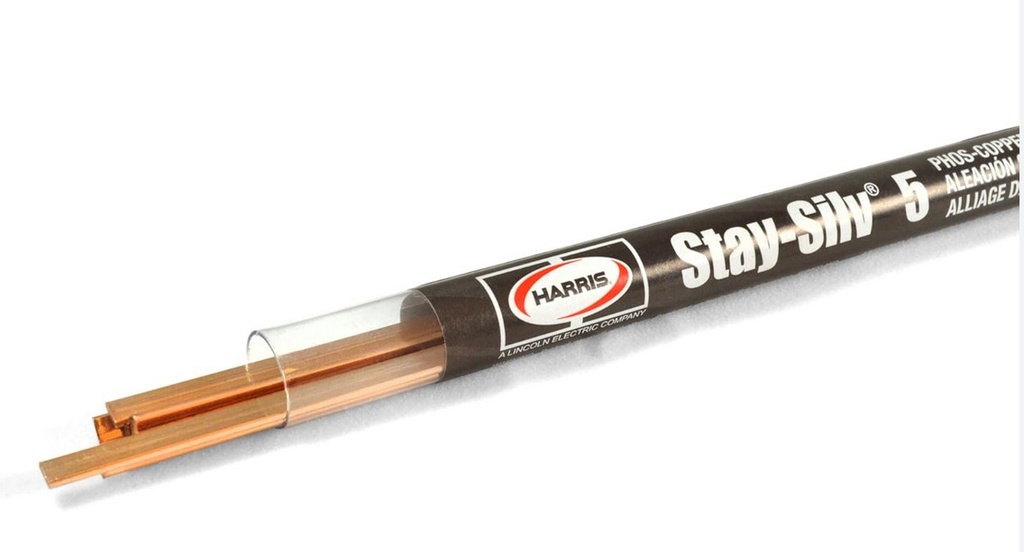 SOLDADURA PLATA 5% HARRIS X VARILLA PLANA