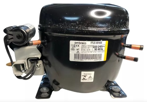 [FFUS80HAK] MOTOR COMPRESOR EMB 1/4 R134A LBP/815 BTU  MBP/ 6.76 cm3 220/60/1